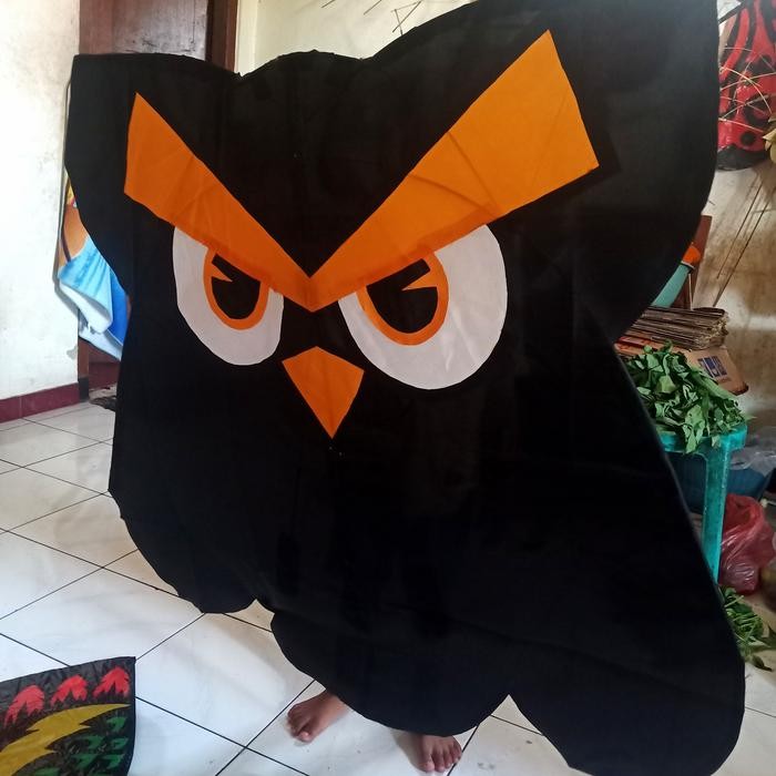 (Good) layangan celepuk lipat angry bird 1,2m