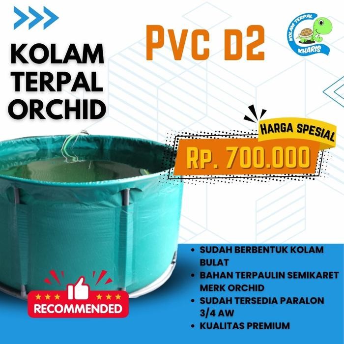 Tekira.store Kolam Terpal Rangka Pvc D2 - Vatkoi - Kolam Terpal Praktis Siap Pakai