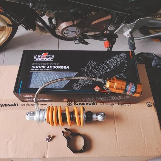 shock moto1 NINJA R RR ZX SS ORIGINAL shock belakang tabung pisah