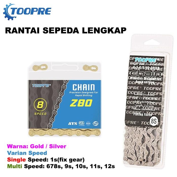 Polygon Exotic - Rantai Sepeda Lipat Mtb Road Fixie Speed 1 Sampai 12 Speed