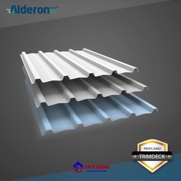 ] Atap uPVC Alderon RS - Gelombang TRIMDECK - Single Layer model Spandek KR5