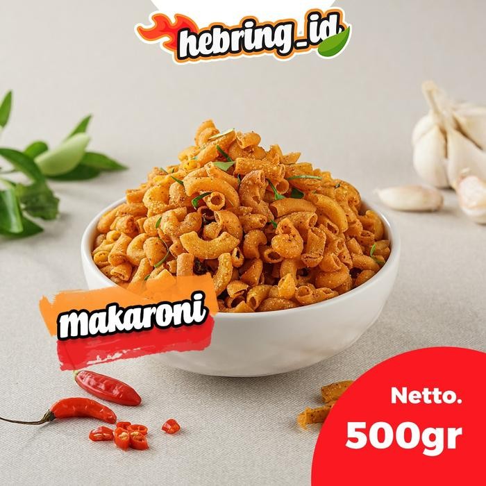 

Makaroni Pedas Asin Gurih Daun Jeruk Original Ukuran 500 Gram