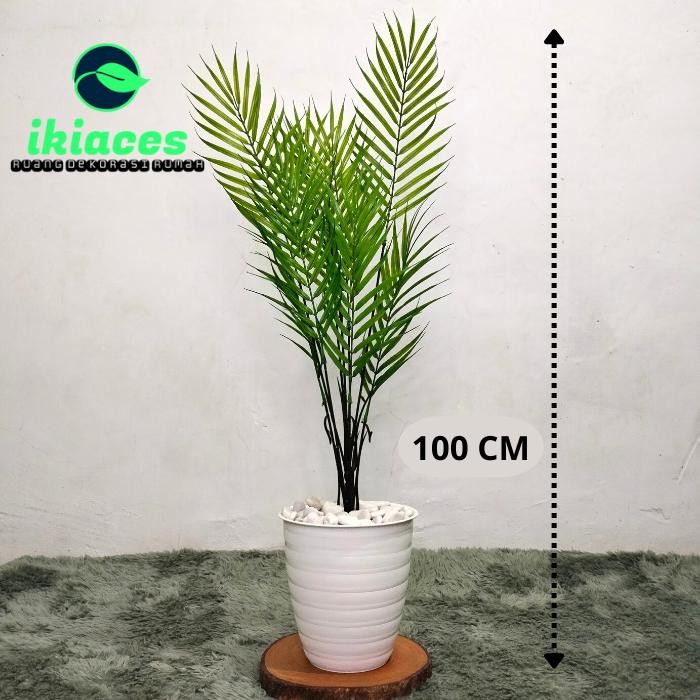 DAUN PALEM PLASTIK POHON PALEM ARTIFICIAL POHON HIAS DAUN DEKORASI