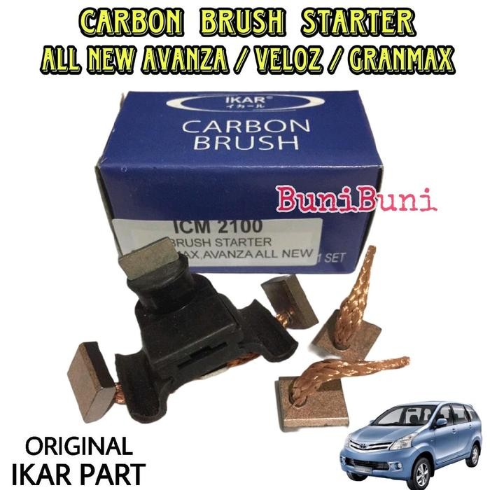 Jual Carbon Brush Starter Veloz (Icm 2100)- Kul Cool Arang Dinamo Stater Mobil All New Avanza Xenia