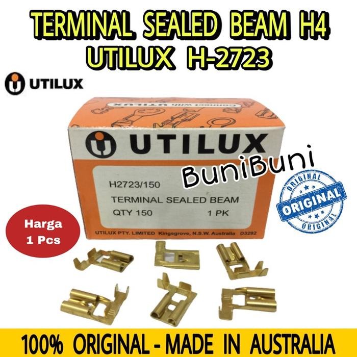 Jual Skun Utilux H4 Eceran / Terminal Seal - Sealed Beam H4 Bendera H2723 Untuk Socket Lampu Utama