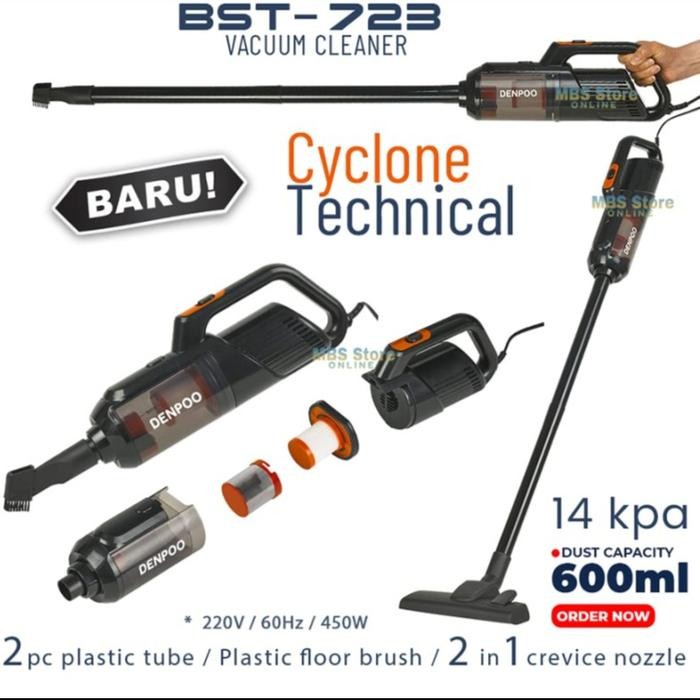 Vacum Cleaner Handheld Denpoo Bst 723 Penghisap Debu Sofa 14Kpa