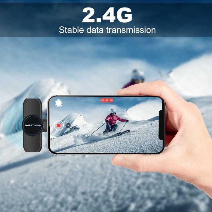 Mic Hp Nirkabel For Youtuber Live Tiktok Mic Nirkabel Android Wireless Clip On Mic Microphone Dual