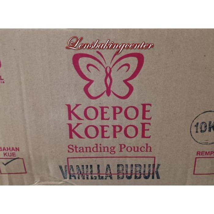 Vanilla / Vanilli / Vanila / Vanili Bubuk Koepoe Koepoe Kupu HALAL 1dus 1 dus 10x1kg / 10 x 1 kg /