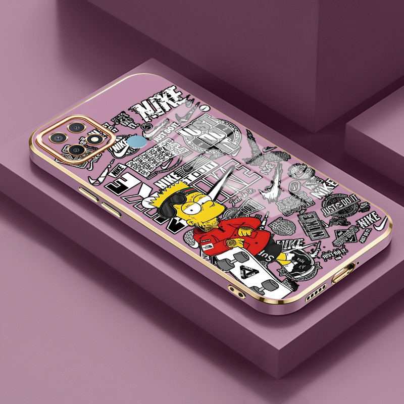 Casing Untuk OPPO A15 A15s A35 4G Case Casing Dinding Anak Laki-laki Jenius silikon tahan HP Softcas