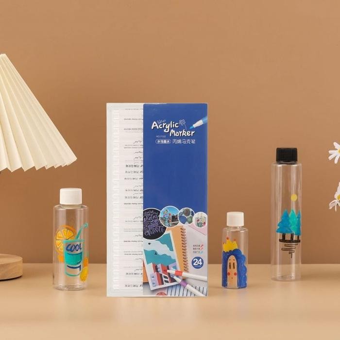 

Acrylic Marker Pen Set Isi 20/60 Spidol Akrilik Cat Paint Diy Painting