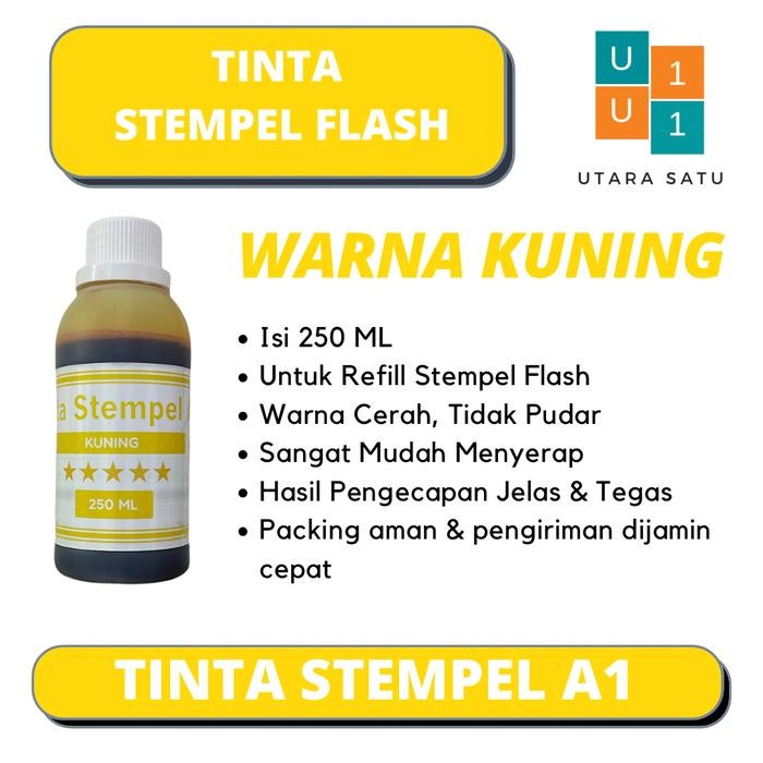 

Tinta Stempel Flash Warna Kuning 250 Ml