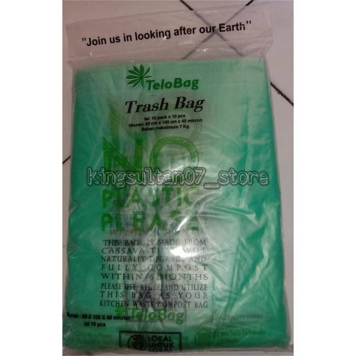 Kantong Sampah Organik Telobag 60x100 Cm Set 10 Pcs