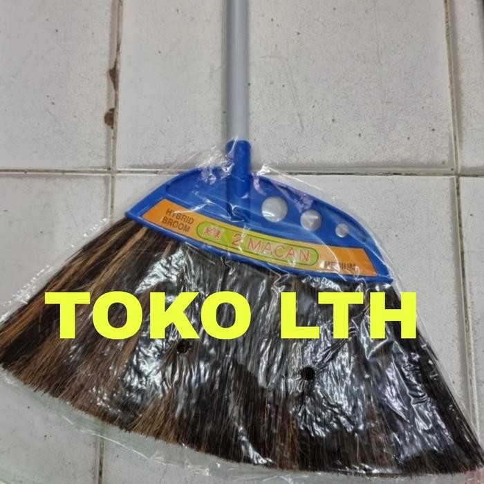 SAPU LANTAI IJUK KIPAS 2 MACAN HYBRID MEDIUM FAMILY BROOM