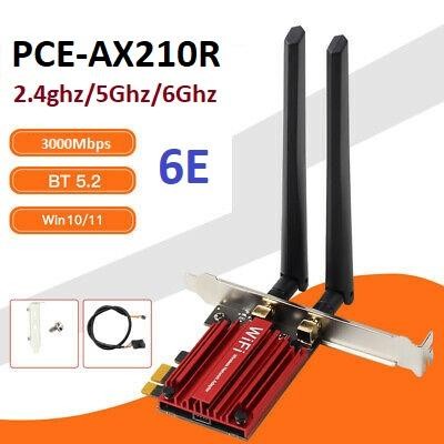 INTEL WIFI 6E AX210 PCI EXPRESS PCIE PCI-E DUAL BAND AC AX 6 AX200