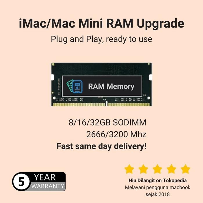 8/16/32GB SODIMM DDR4 RAM FOR MAC MINI 2018 A1993