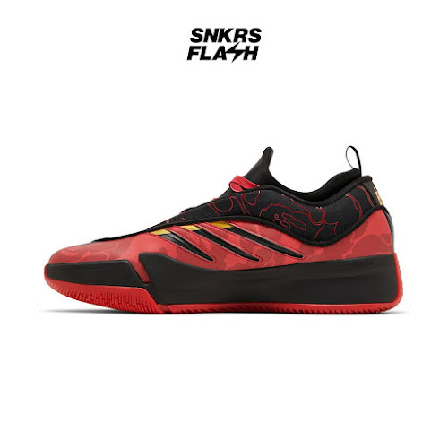 ADIDAS Bape Dame 9 Better Scarlet Sepatu Basket Pria - IH0786 - Size 44.7