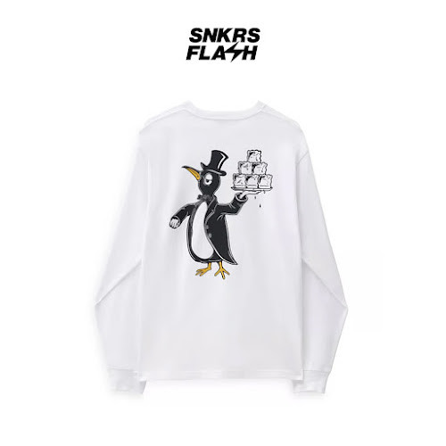 VANS Tee Unisex Checkerboard Research Ls White Baju Lengan Panjang Pria - VN0A7S5MWHT