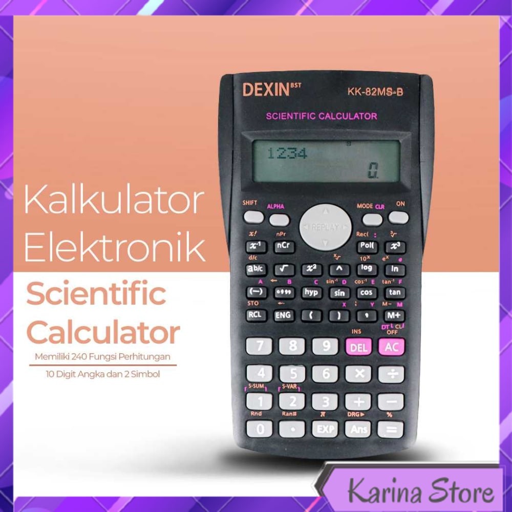 

DEXIN KALKULATOR ELEKTRONIK SCIENTIFIC CALCULATOR - KK-82MS-B