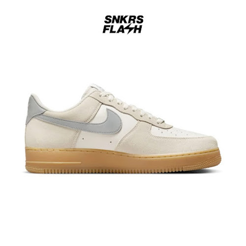 NIKE Air Force 1 07 Low Lv8 Phantom Light Smoke Gum Sepatu Sneakers Pria - FQ8714002 - Size 43