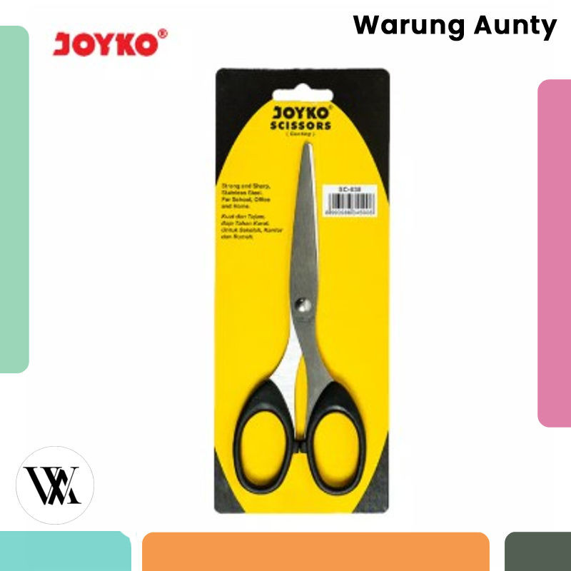 

GUNTING JOYKO SC-838 SCISSORS KERTAS KARTON KAIN TAJAM STAINLESS SC 838 SEDANG MURAH ATK GROSIR Warung Aunty Murah Bandung