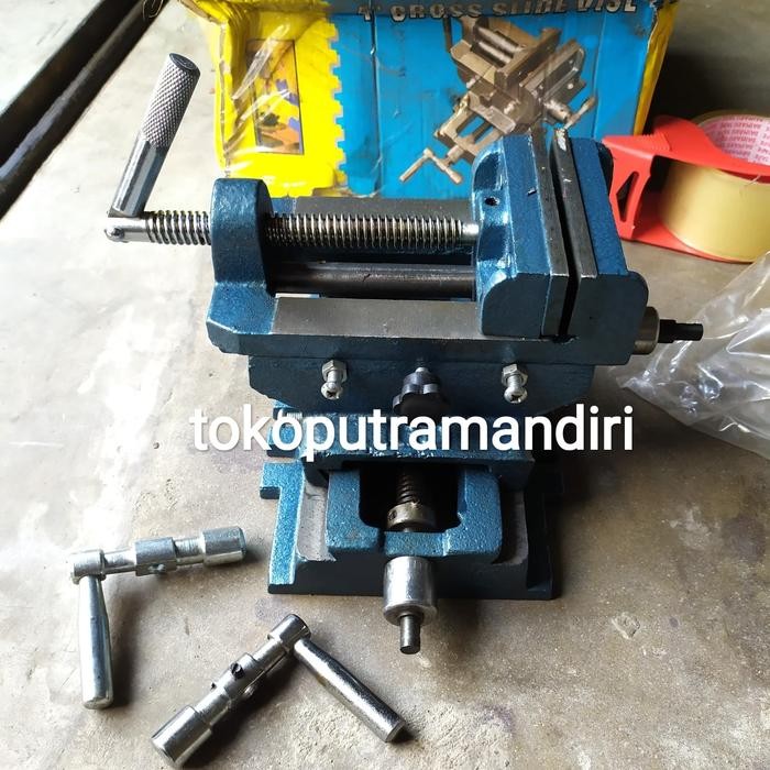 Ragum silang 3"/ vice Cross 3" Ragum slide Cross / Catok Bais Silang