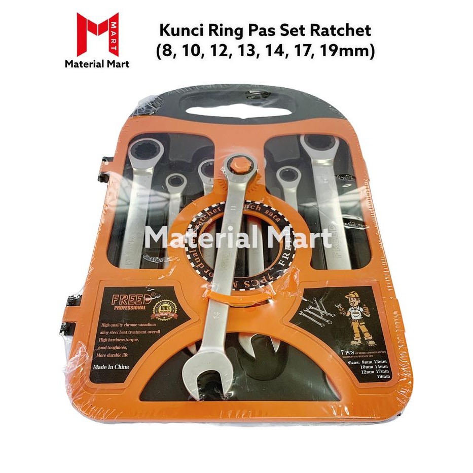 Kunci Ring Pas Ratchet Set Kunci Rachet Ring Pas Wrench Ring Pas Set