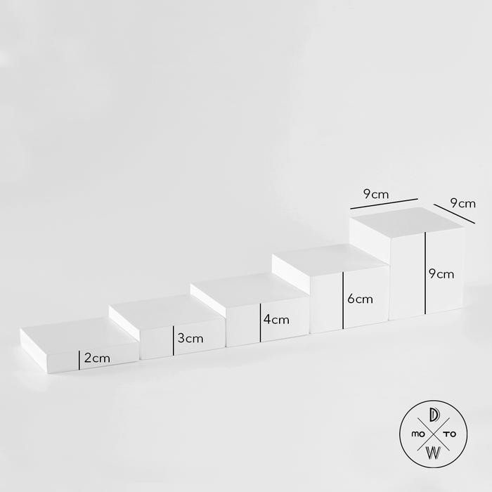 Props Fotografi - Podium / Leveling Balok Kubus dan Tabung Minies