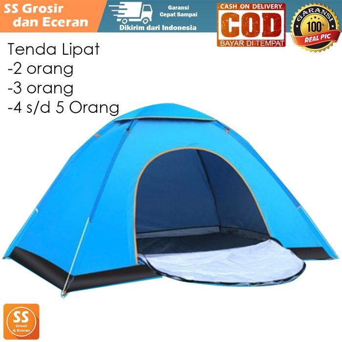 TENDA DOME TENDA CAMPING LIPAT HYU 4-5 ORANG