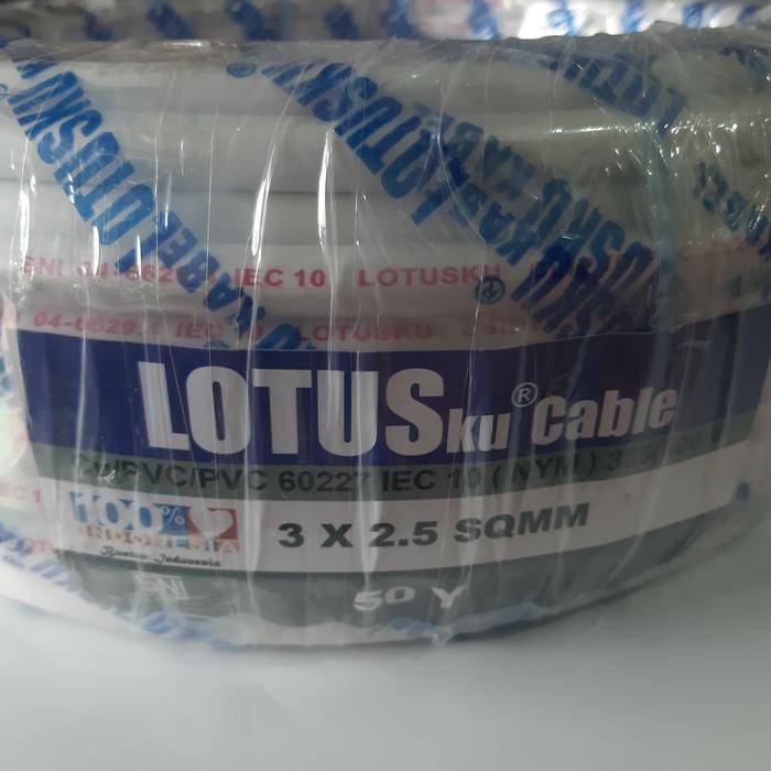 KABEL NYM 3X2,5 TEMBAGA SNI LOTUS KAWAT 3X2,5 MIRIP ETERNA