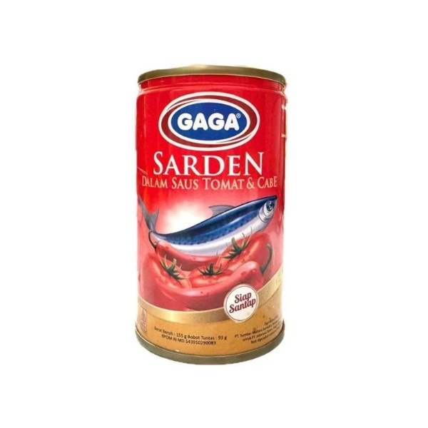 

GAGA SARDEN DALAM SAUS TOMAT & CABE 155 GR