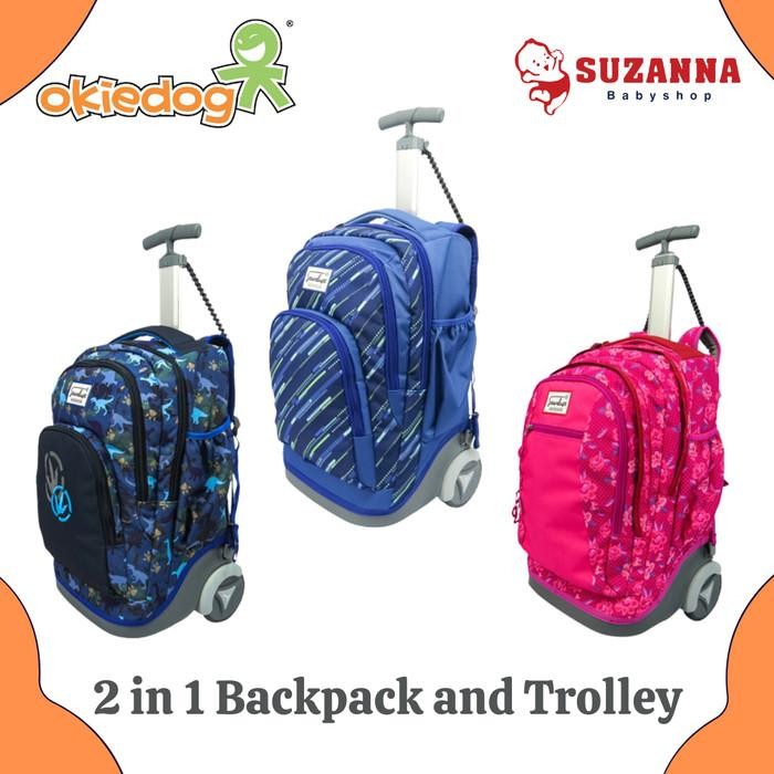 Pilihan- Stardust By Okiedog 2 In 1 Backpack And Trolley - Tas Troli Anak