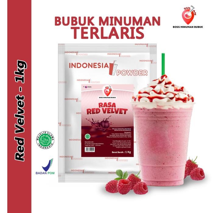 

Tersedia Bubuk Minuman Red Velvet 1kg - Sultan Powder Drink Instan