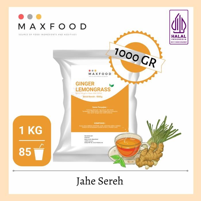 

Tersedia Maxfood Bubuk Minuman Jahe Sereh 1Kg Ginger Lemongrass Drink Powder
