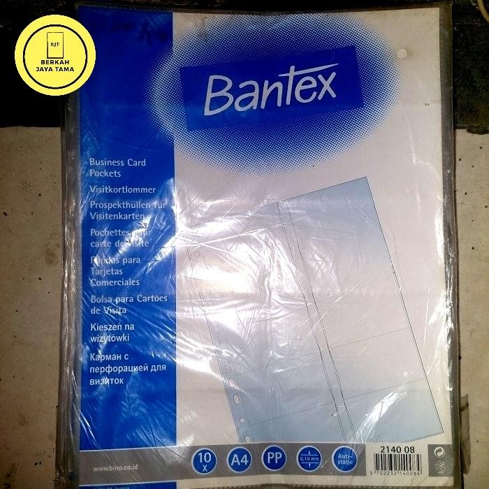 

Bisa Spk! Business Card Pocket Bantex A4 2140 08