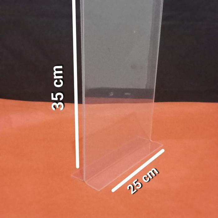 

Akrilik Tent Card Uk 25 X 35 Cm Model Landscape T/Potrait T Tebal 2 Mm