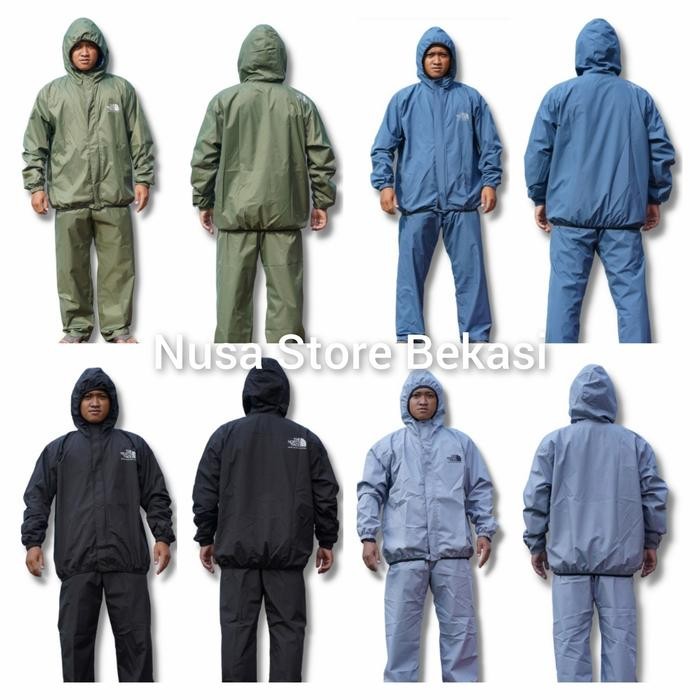 DISKON Jas Hujan Outdoor Gunung Raincoat Setelan Full Sealer DS TNF KILLEEN READY STOCK
