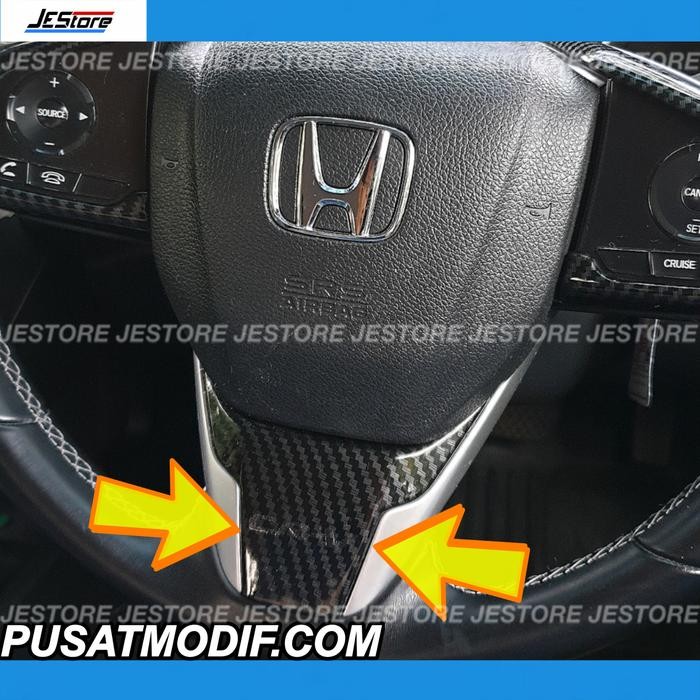 Gercep Crv Steer List 1Pc (Crv Logo Carbon) Turbo 2018 Cover Steering Wheel Terlariss 