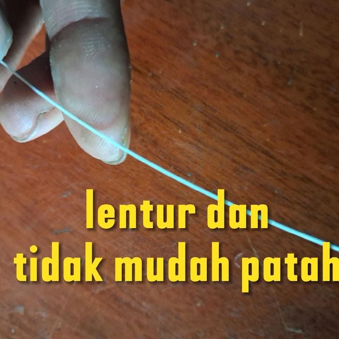 (Good) Fiber Mini Putih Ukuran 0.4 mm Panjang 2m untuk Layang-Layang dan Melatih Kreativitas Anak 1