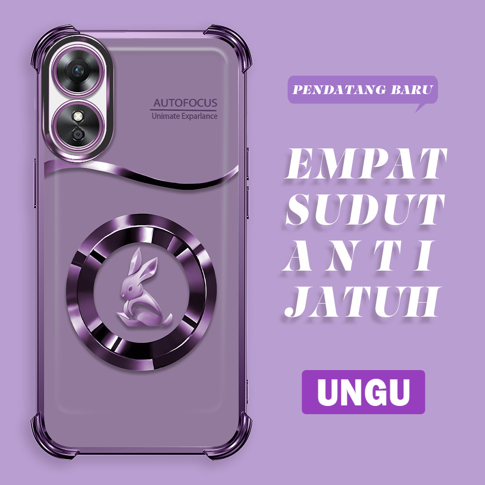 Softcase Transparan Mode Logo Casing For OPPO A17 A17K Case Cartoon  Kesing Protect Lens DLJ S3-0443