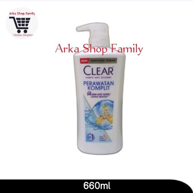 Clear Shampoo Perawatan Komplit Complete Soft Care 660Ml Shampo Sampo 660 Ml