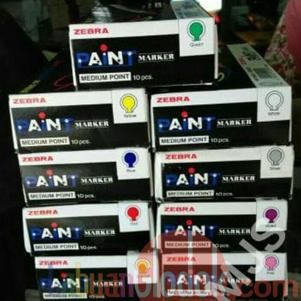 

Bisa Gosend! Spidol Paint Marker Zebra - Medium Point Isi 10 Pcs
