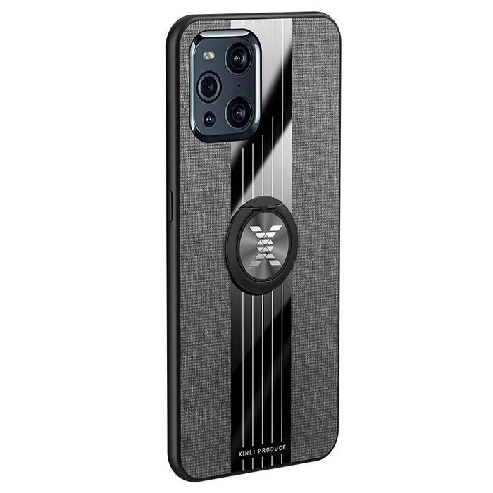 Texture Case Oppo Find X3 / Find X3 Pro Max Magnetic Ring Casing