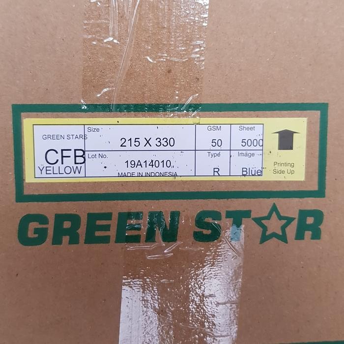 Ncr Gs Green Star Middle Kuning F4 Kertas Karbon Nota Kontan