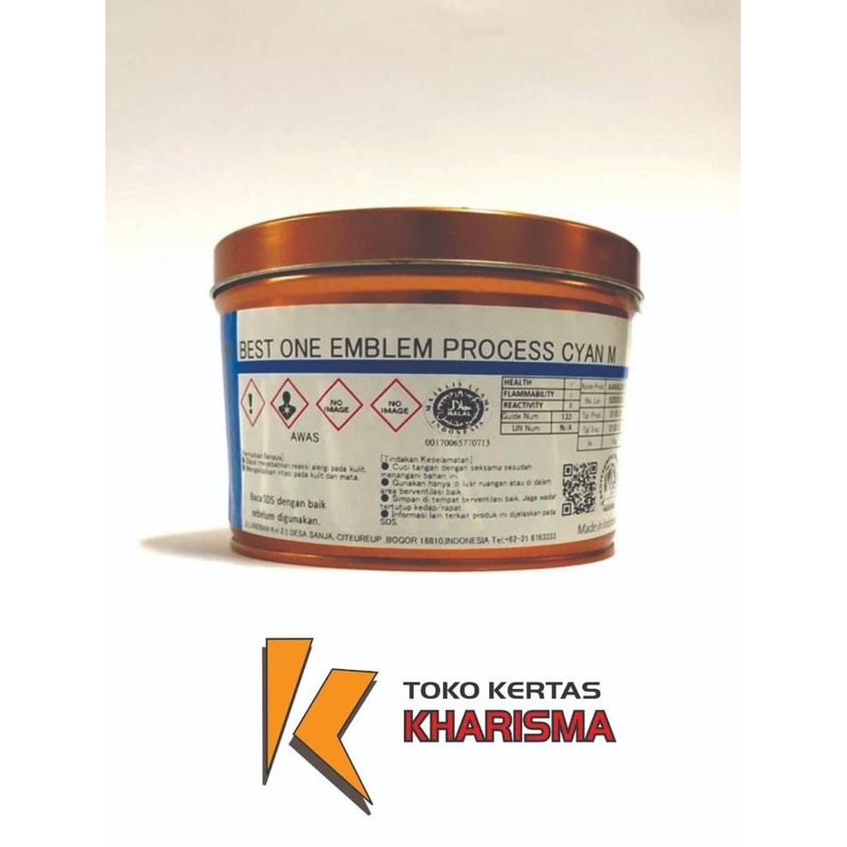 

Tinta Cetak , Merk Cemani Toka , Best One Emblem Process Cyan M