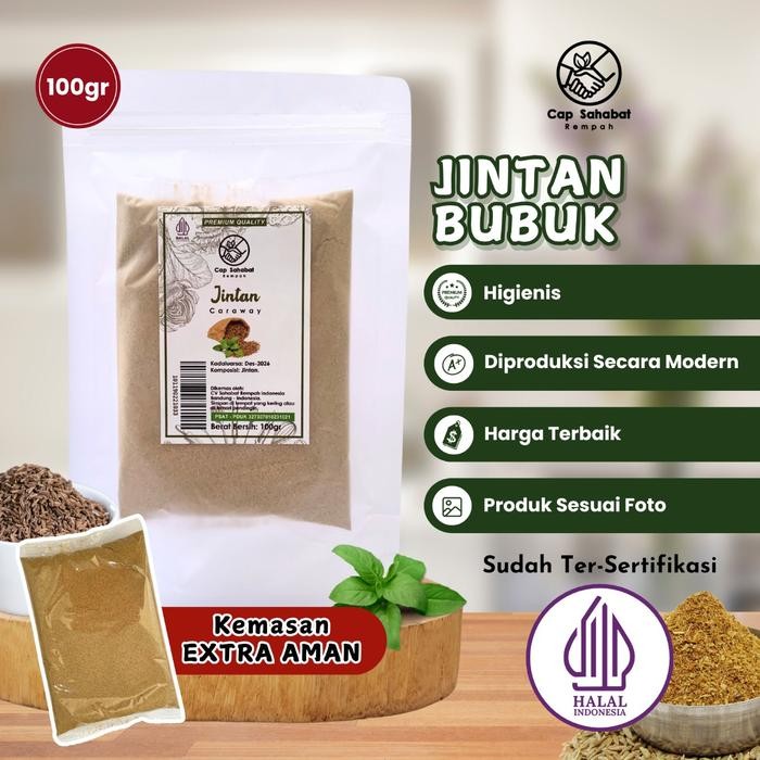 

100gr Jintan Bubuk / Ground Caraway / Rempah / JSR 100%