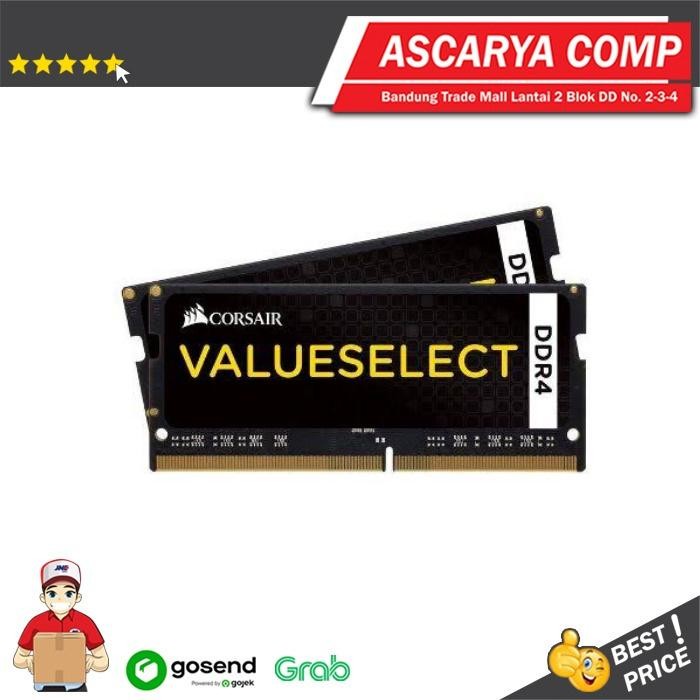 RAM LAPTOP CORSAIR SODIMM DDR4 32GB 2X16GB PC21000 CMSX32GX4M2A2666C18