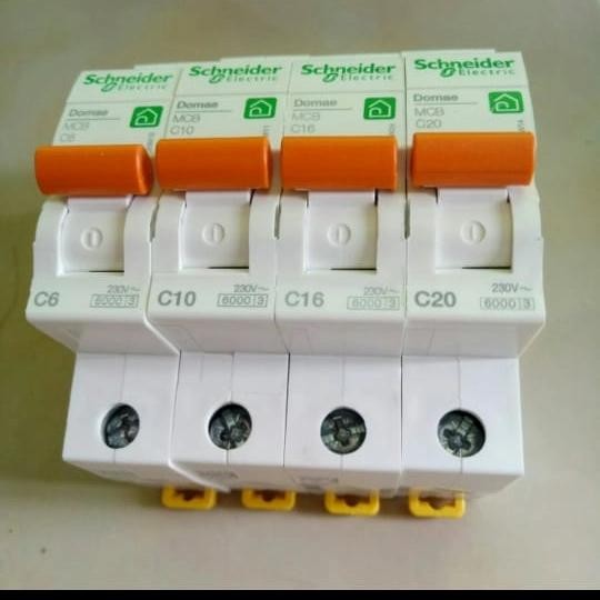 SCHNEIDER MCB 16A 1 PHASE NEW DOMAE ORIGINAL