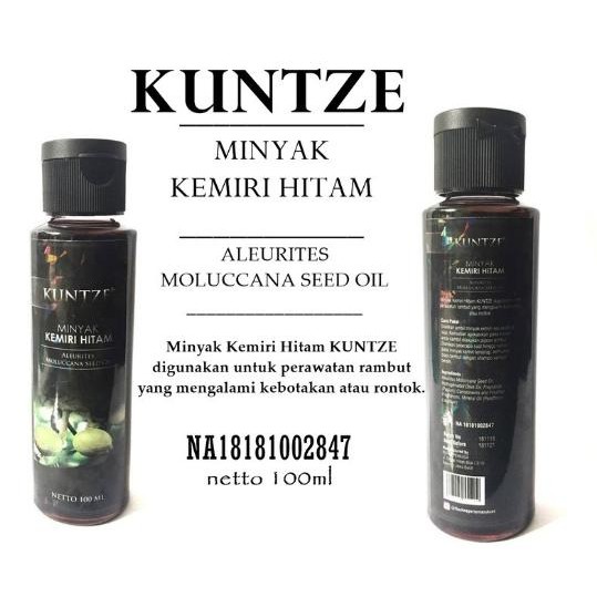 MINYAK KEMIRI HITAM KUNTZE ORIGINAL BPOM PENGHITAM UBAN ALAMI