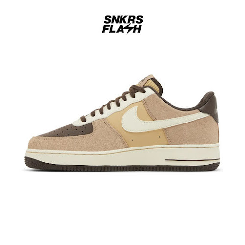 NIKE Air Force 1 07 Lv8 Emb Hemp Coconut Milk Sepatu Sneakers Pria - FB8878200 - Size 43