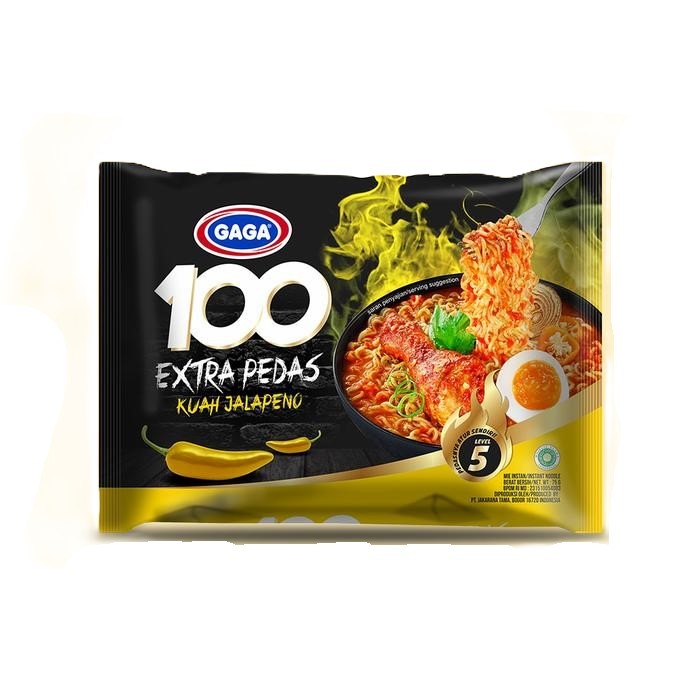 

Gaga Extra Pedas Mie Kuah Jalapeno 75G
